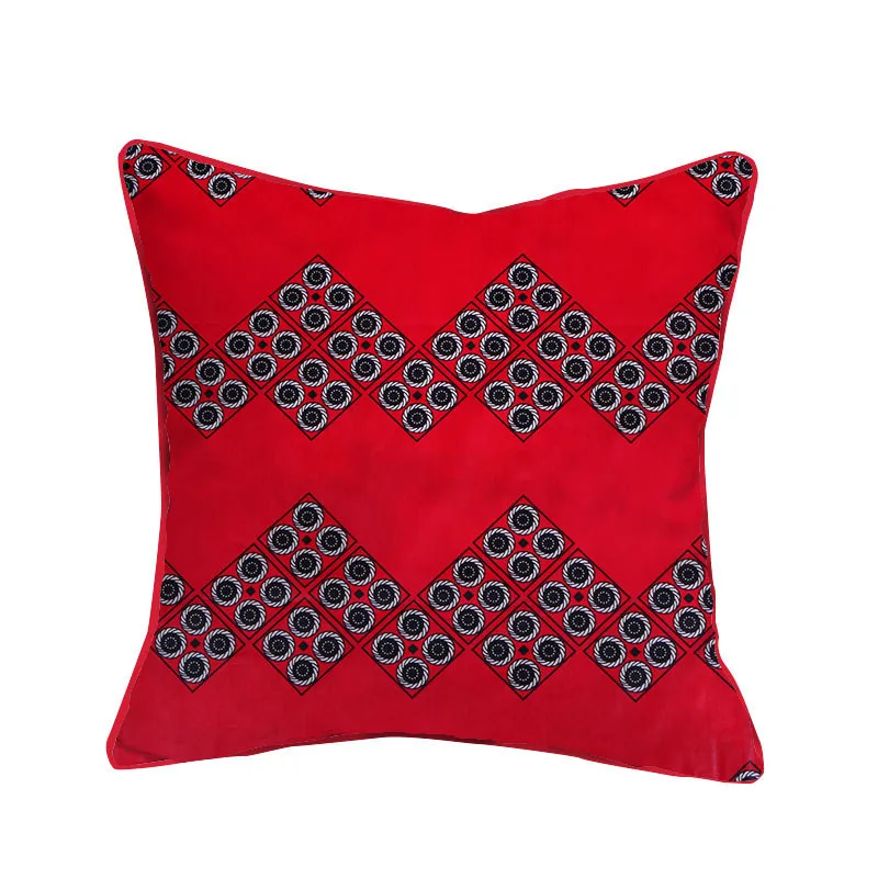 

Kizomba Samakaka Ankara Print Throw Pillow Case Fabric African Pattern Wax Fabric for Design Cushion Cover Home Decor