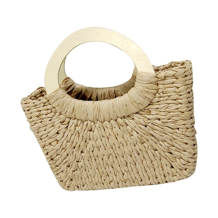 

New design handmade paper straw bag Women Summer Multi purpose girls beach paper straw bag, As picture