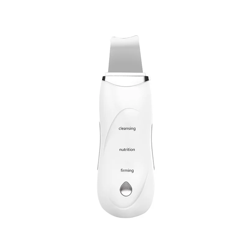 

Newest Design Microcurrent Ultrasonic Face Skin Scrubber Iontophoresis Electroosmosis Exfoliator, White, blue, grey, pink, black