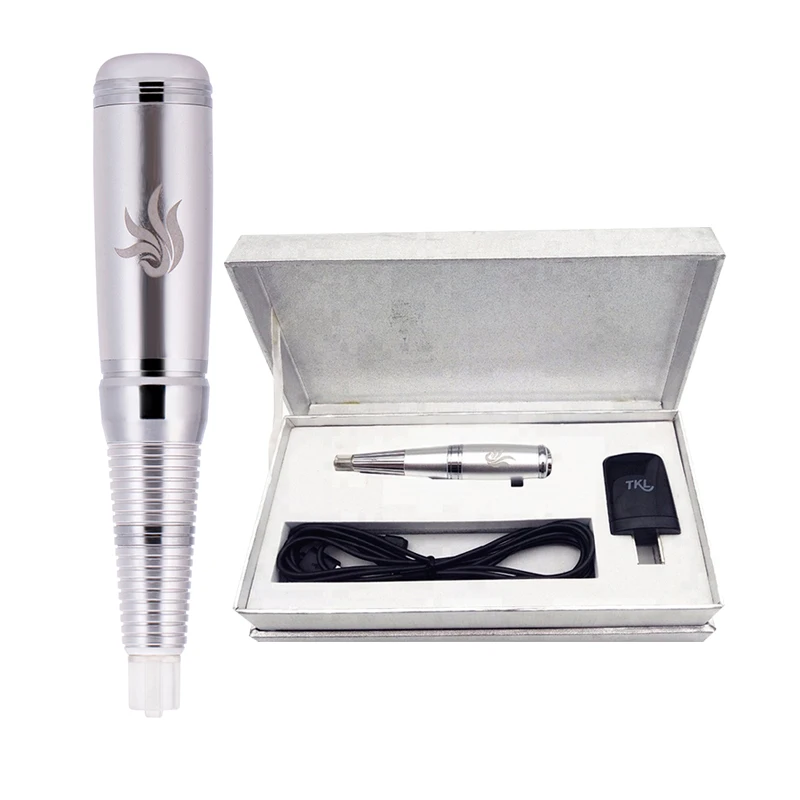 

Taiwan Phoenix Permanent Makeup Machine Tattoo Kit Professional Eyebrow Tattoo Microblading Pen, Silver