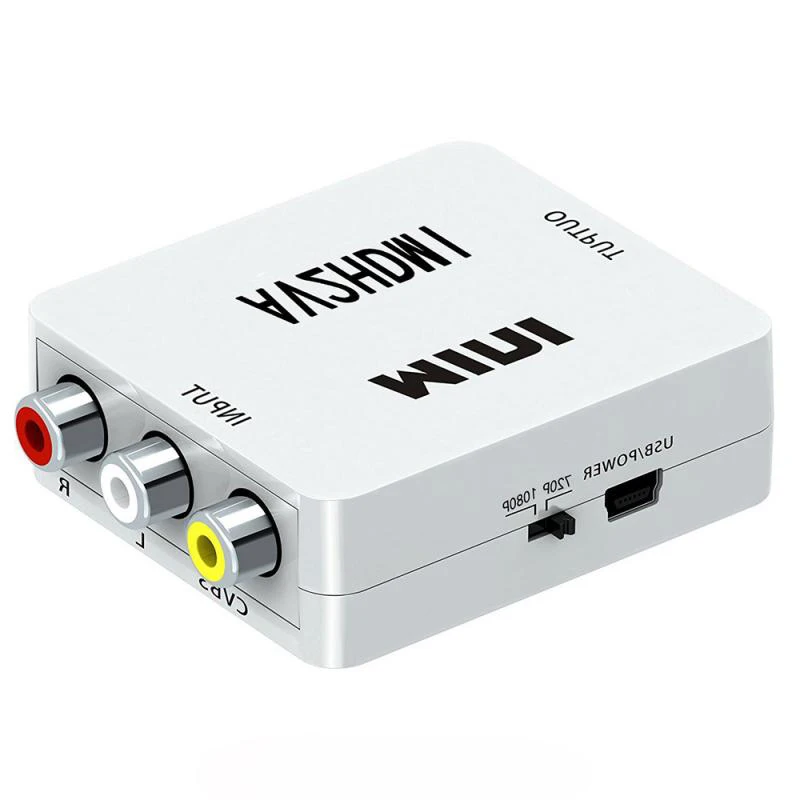 

Doonjiey 1080P white HDMI to 3 RCA Composite CVBS AV Video Audio Mini Converter adapter for PC Laptop HDTV hdmi to av converter