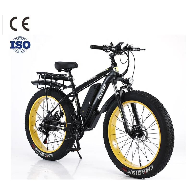 

Hot selling 48v 1000W high speed brushless motor electric Bicycle 26*4.0 Snow Tires Mountain 50km electric bike Off Road bike