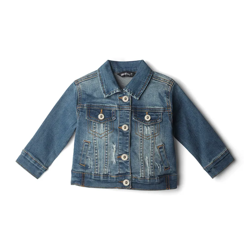 

Hot Sale Comfortable Baby Denim Stylish Coats Casual Little Boy Jean Jacket