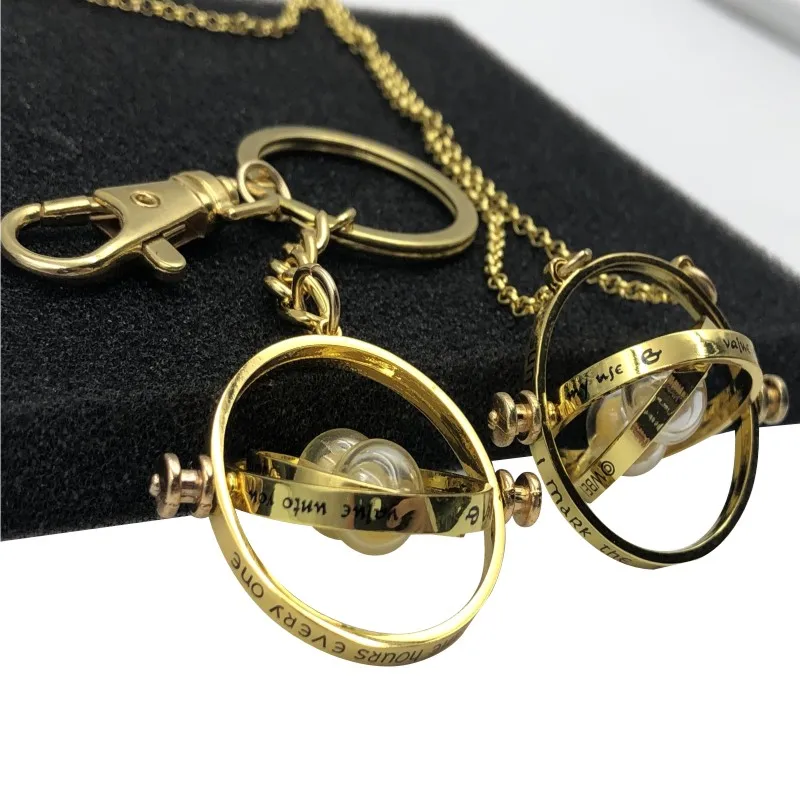Factory Sell Harry Potter Luna Time Converter Hour Necklace Pendant Retail Hot Sale Jewelry baby gift Hourglass Necklace