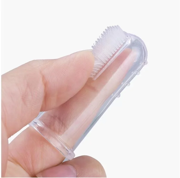 

Safety Silicone Finger Baby Toothbrush Infant Soft Teeth Clear Baby Tooth Brush