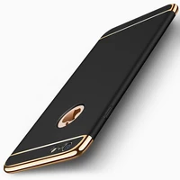 

Luxury Fashion 3 in 1 PC Hybrid Slim Hard Plating Phone Case Mobile Cover For iPhone X 8 7 6 6s Plus 11 pro max