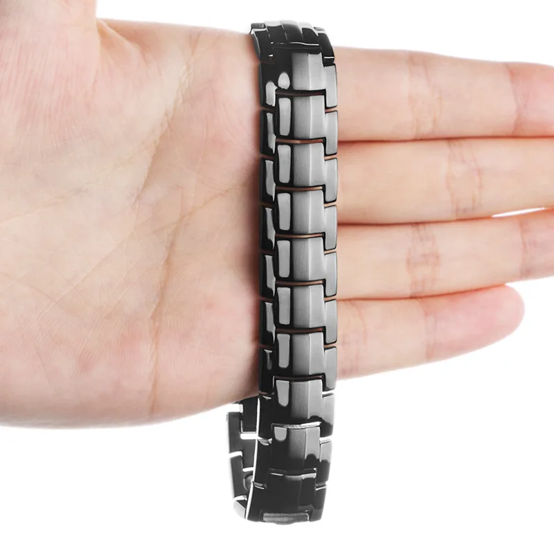 

Magnetic Tourmaline Bracelet Arthritis Relief the Pain Health Energy Healing Bracelet for Men Balance Band Healing Jewelry