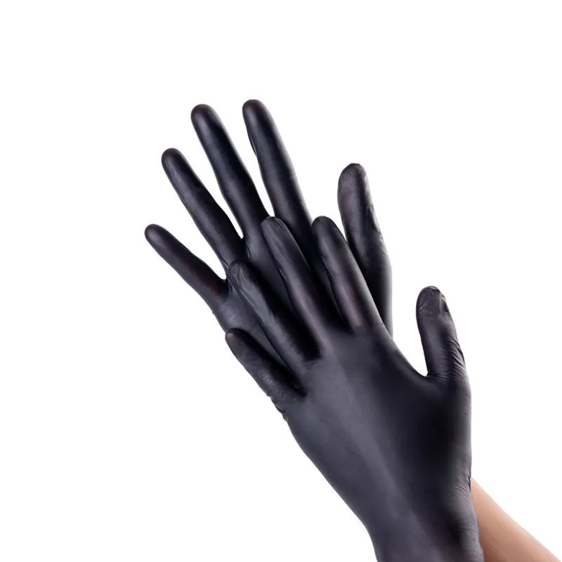 

Hot China Product High Elastic 24cm Nitrile Modified Synthetic Black 100Pcs/Box Pvc Gloves