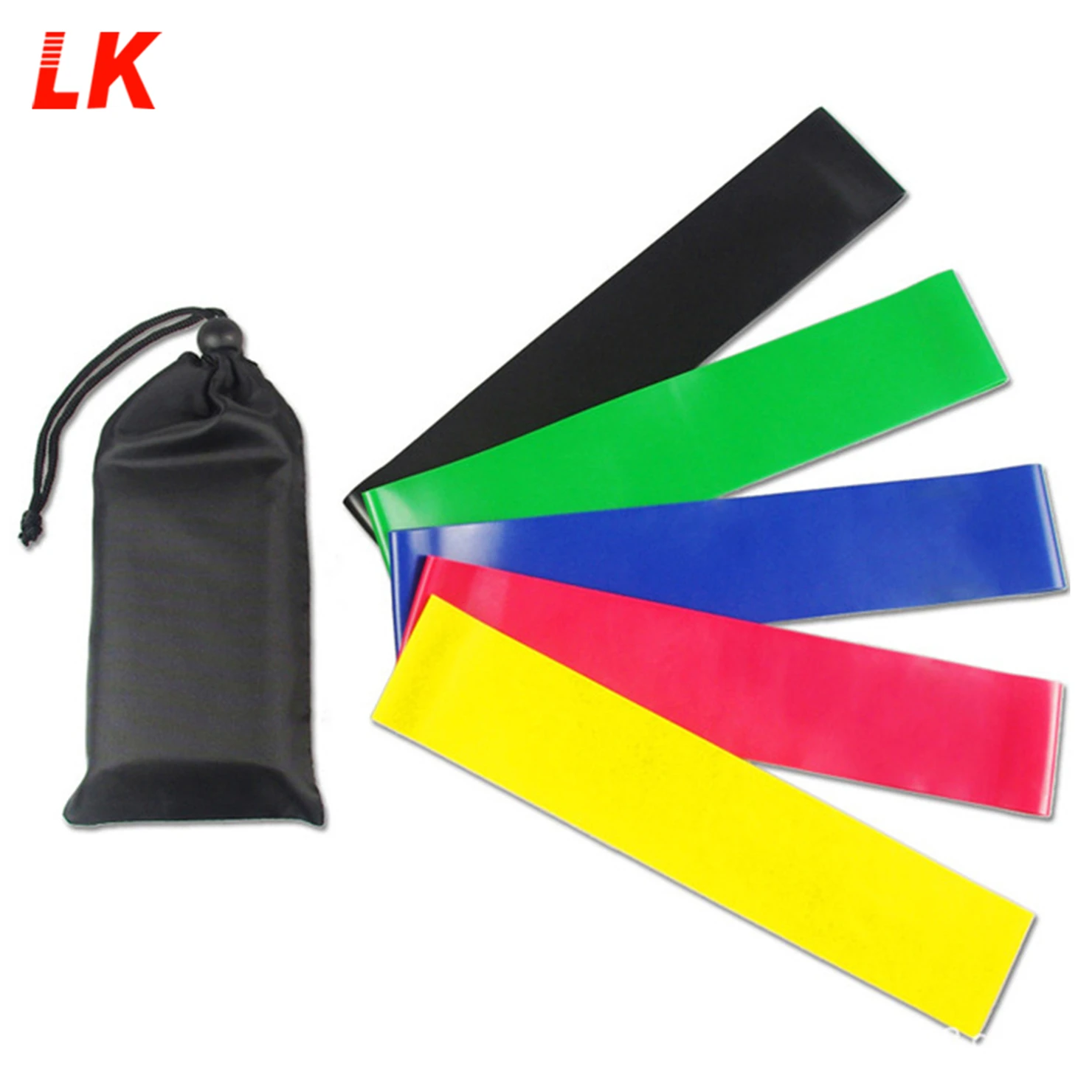 

Custom Loop ResistenceBands Workout Bands for Squats Thighs Legs Butt Mini Resistance Bands, Green blue yellow red black