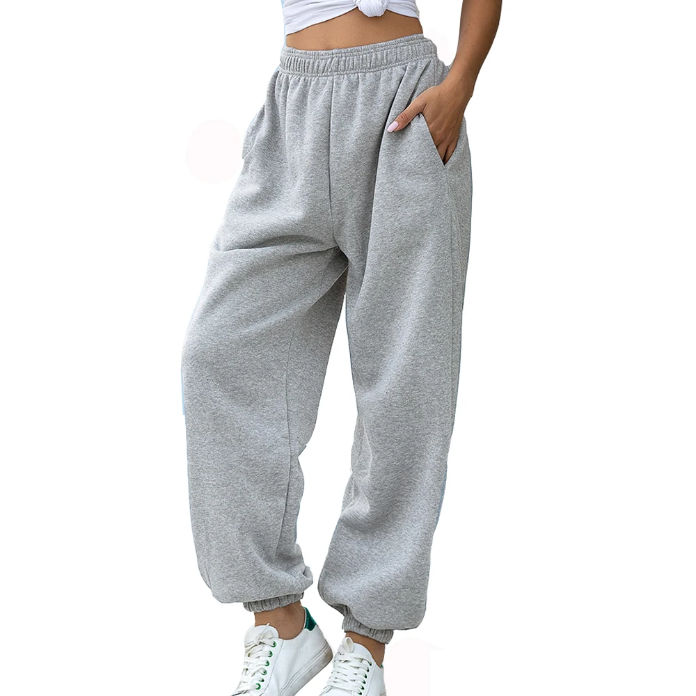 

Women's Cotton Activewear Track Cuff Sweatpants Fleece Jogger Pants with Pockets, Customized color