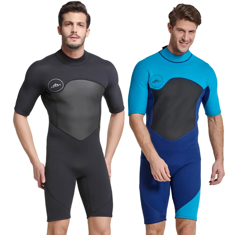 

Sbart Short Sleeve Wet Suit 2mm Neoprene Diving Suit Spring Diving Surfing Wetsuit With Back Zipper
