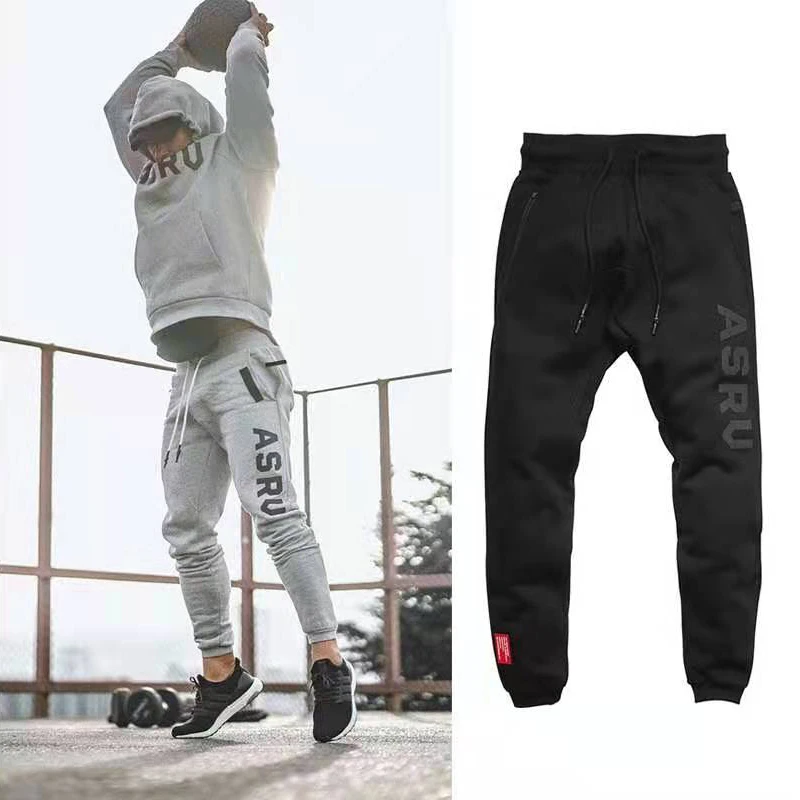 

2021 New Asrv Sports Men Sweatpants Wholesale Winter Plus Size Pocket Cotton Fitness Comfortable Asrv Long Trousers