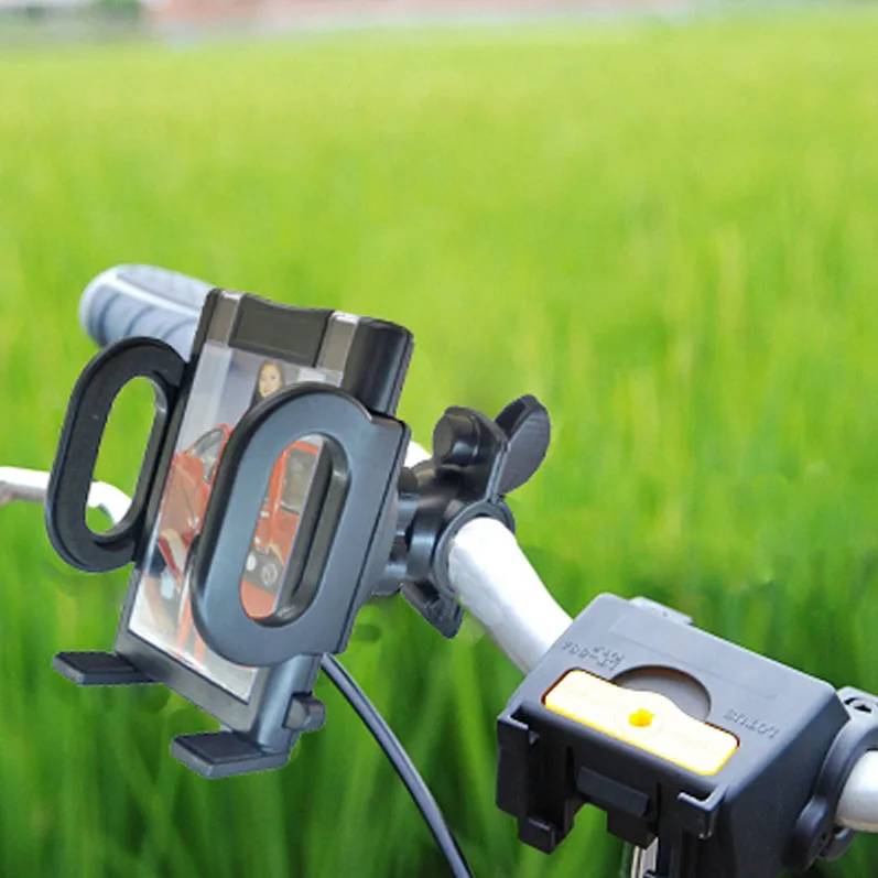 
adjustable universal handlebar anti shake motorcycle mobile mount bicycle bike phone holder 