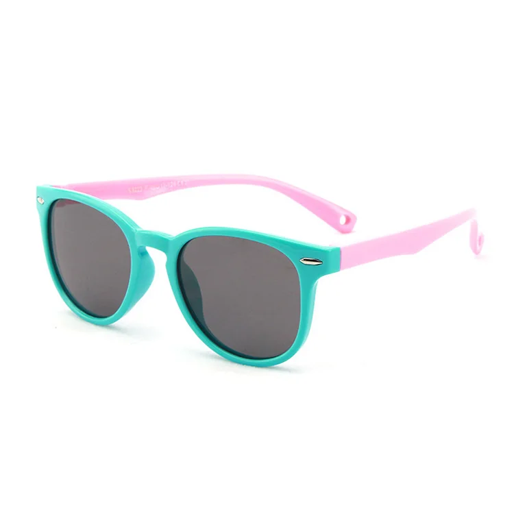 

2020 New Versatile Sunshade Silicone Sunglasses Fashionable Kid Polarized Sunglasses, Custom colors