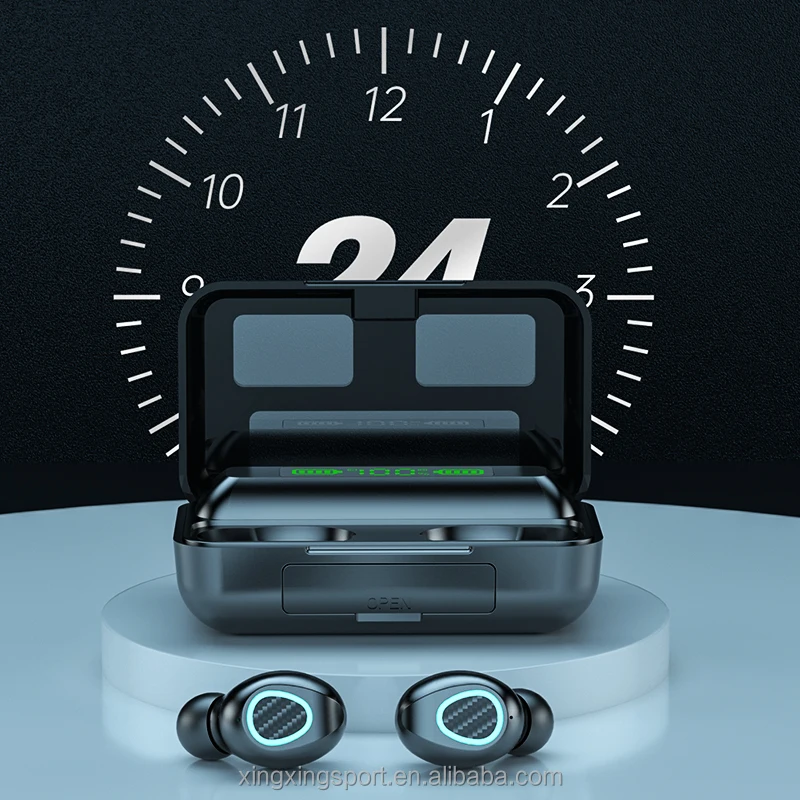 

Manufacture Mirror Design OEM High Quality Earphones Power Bank LED Digital Display Noise Canceling Headphones, Customized