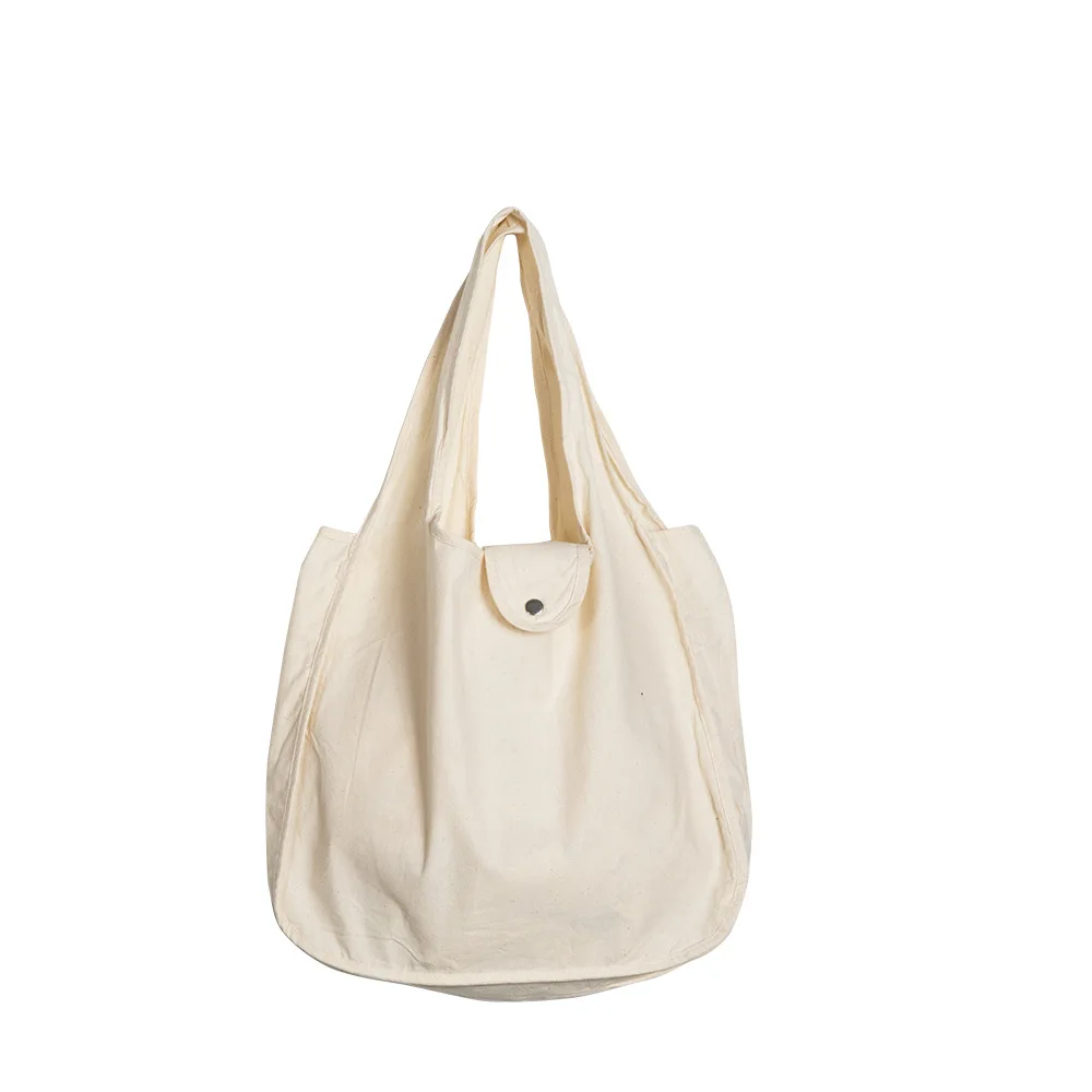 

New Style Portable Shoulder Bag Solid Color Oxford Cloth Foldable Supermarket Cotton Shopping Bag, Customized color