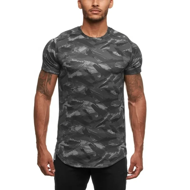 

Low Price Wholesale China Imported Clothes Short Sleeve Camo Print Mens T Shirts, Black,white,army green