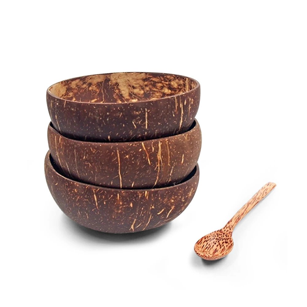 

Buddha Bowl Kitchen Utensils Hand Made Custom Logo 100% Natural Organic Smoothie Premium Coconut Bowls, Pantone color