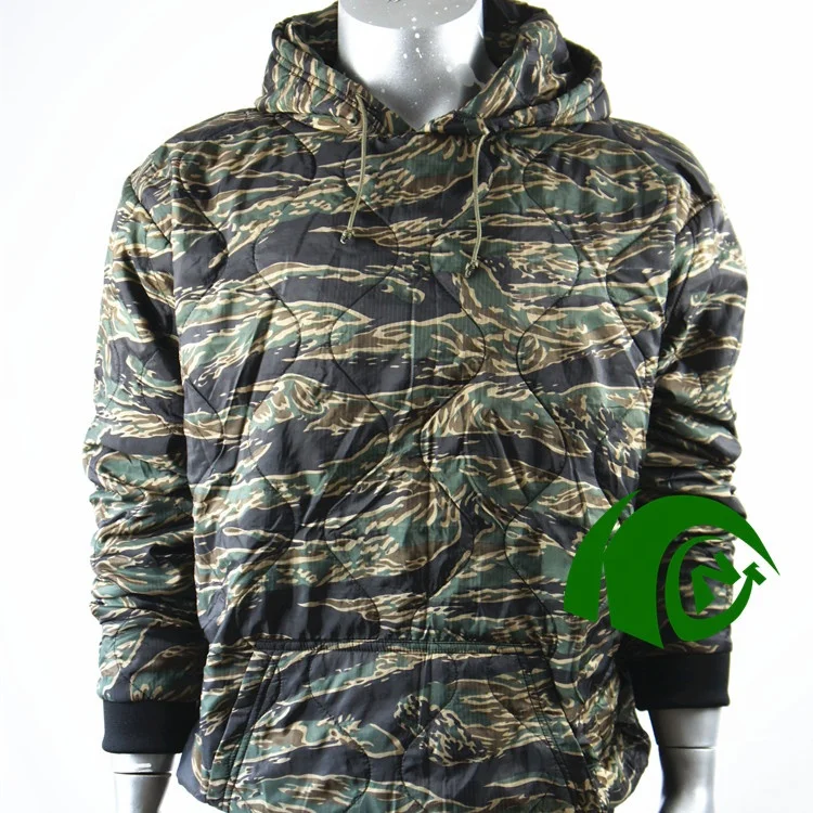 

New Arrival Ready Tiger Stripe Camo hoodie hot sale Woobie Hoodie in nylon fabric, Customer's requirement