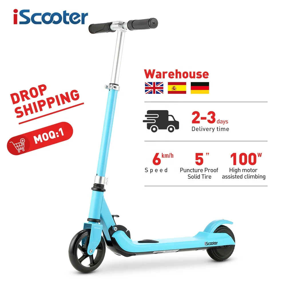

Mini Kids Toy Scooter 5 inch 100W 6Km/h 2 wheel light weight electric scooter for children kids Free shipping
