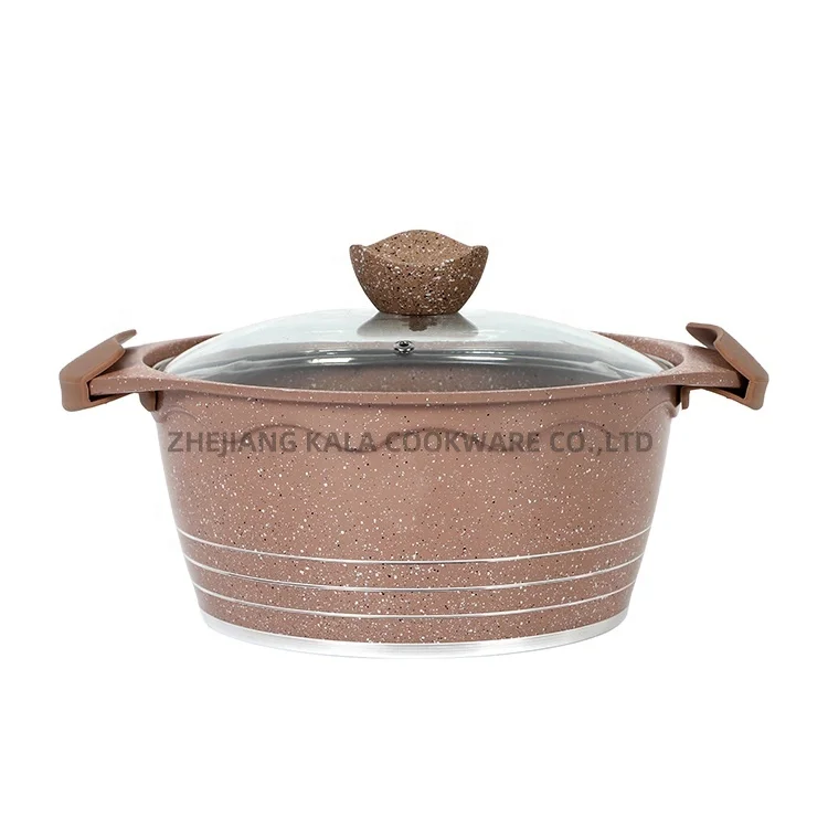 

10pcs cookware sets frying pan granite pot non stick marble stone cookware casserole set cooking pot, Customized color