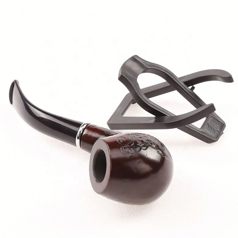 

New Arrival Wood Color Pipe Gift Box with Stand Wood Color Smoking Pipe, Picture