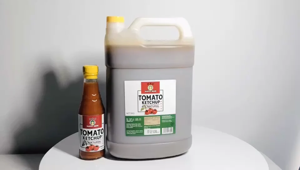 320g Bulk Popular Squeeze Bottle Restaurant Use Ketchup Red Tomato