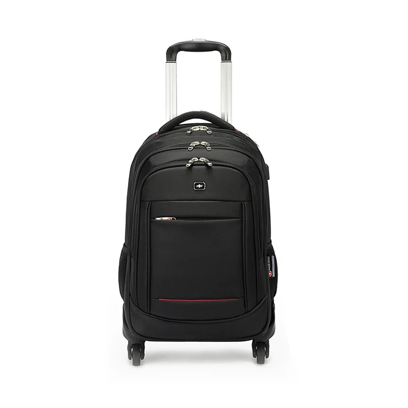 

Men's Waterproof Trolley Backpack Universal Wheel Business Travel Bag Multifunctional Luggage