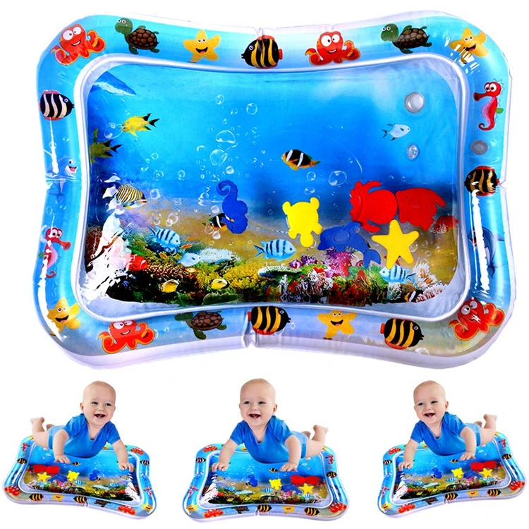 

Tummy Time Water Play Mat Inflatable Baby Mat Infants and Toddlers Child Development Accessory for Babies