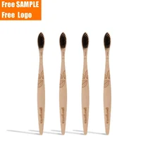 

Toothbrush 6 Colors Environment Wooden Rainbow Round Handle Soft Bristle Bamboo Tooth Brush for Adults