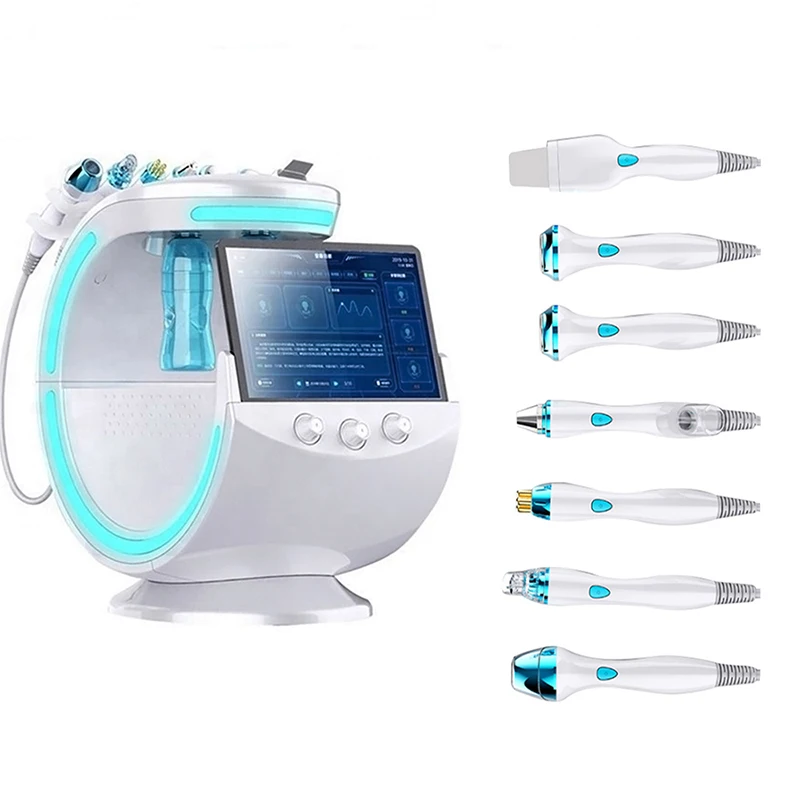 

2022 7 In 1 Oxygen Injection Hydro Dermabrasion Machine Clean Tignten Skin Hydrodermabrasion Facial Machine With Skin Analyzer