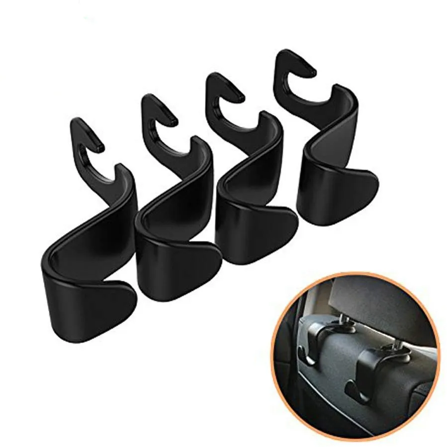 Multifunctional Plastic Back Seat Headrest Car Hooks Hanger For Bag ...