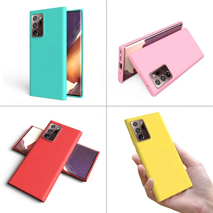 

New Product TPU Matte Silicone Candy Clear Phone Case For Samsung Galaxy Note 20, Black,dark blue,red,mint green ,pink.yellow...