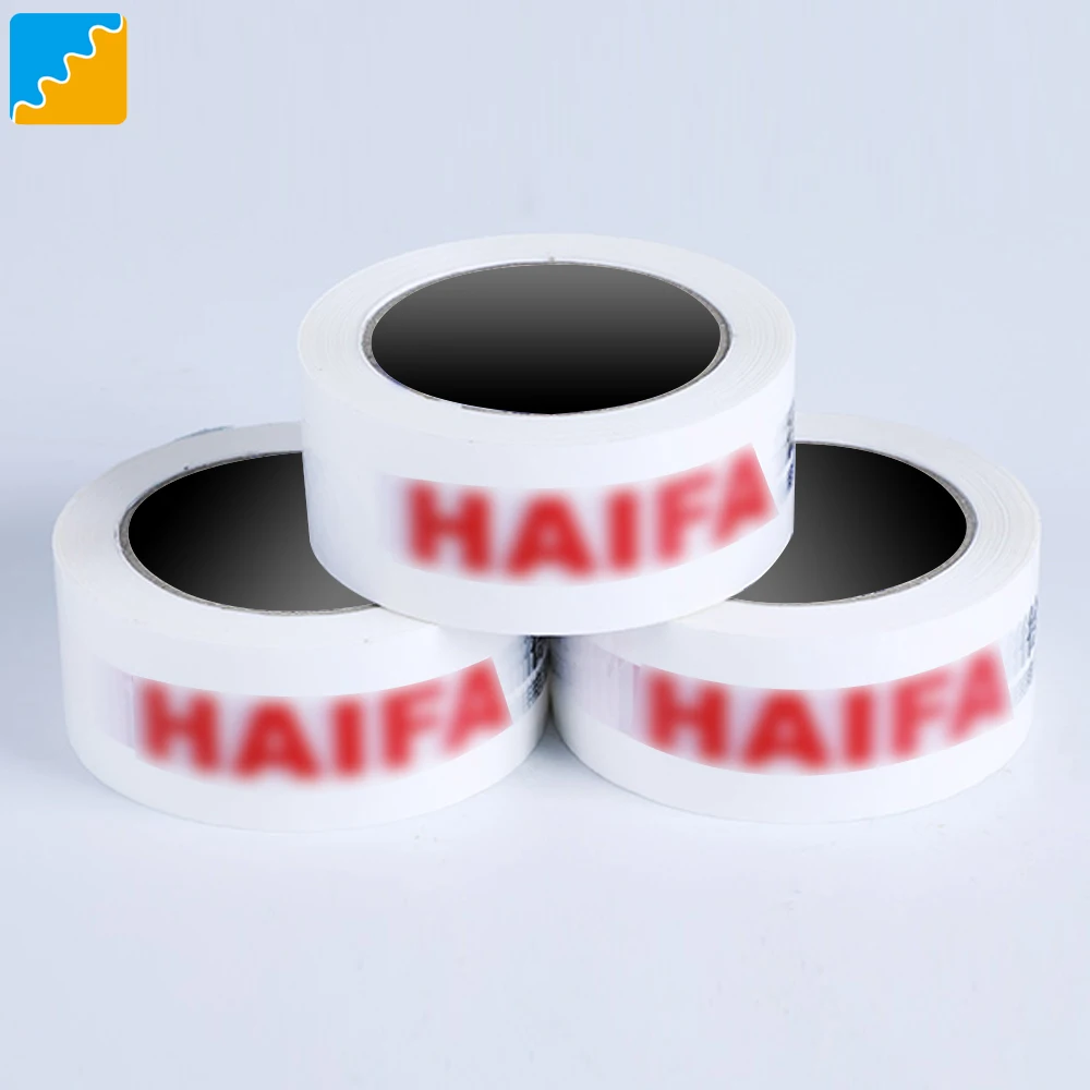 

White Tape/Word with One Color Printed Custom BOPP Packing Tape for Carton Sealing Bopp Packing Tape