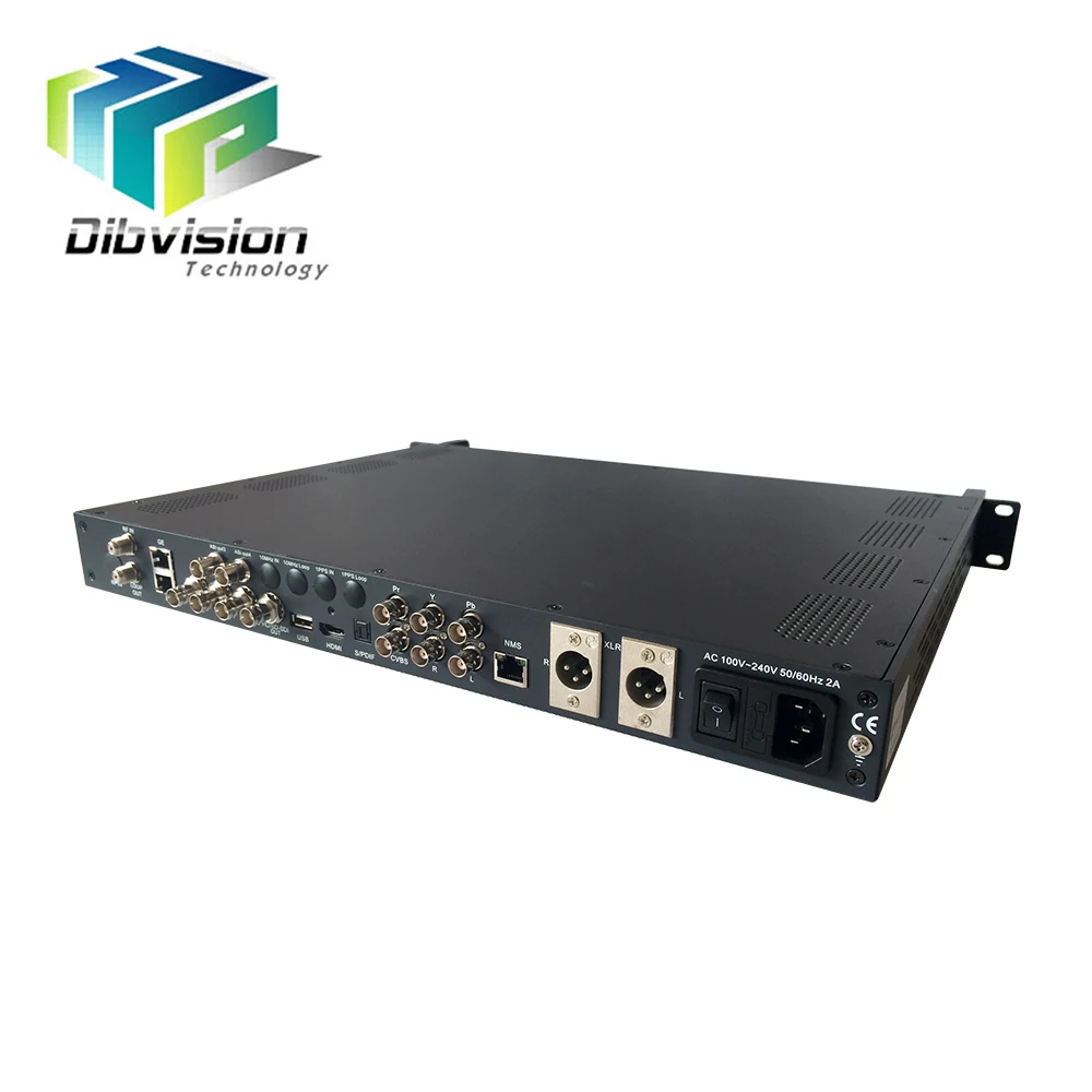 

digital tv signal converter dvb-t2 to SDI HD MI CVB IP ASI YPbPr decoder irdeto conax card slots