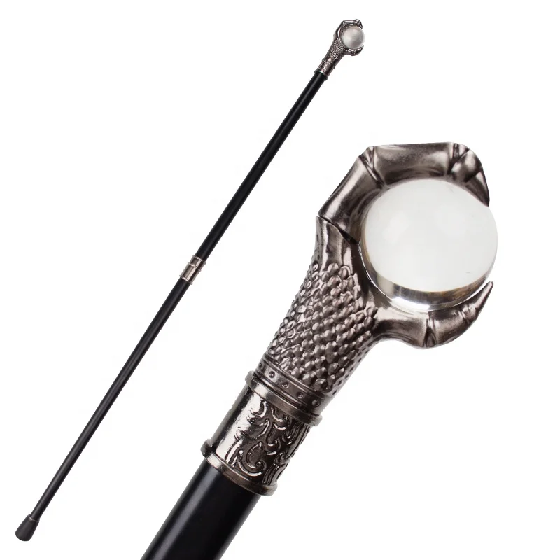 Luxury Walking Stick Men's 2021 Fashion Colored Dragon Claw Ball Party Prop Crutches Elegant Vintage Cane