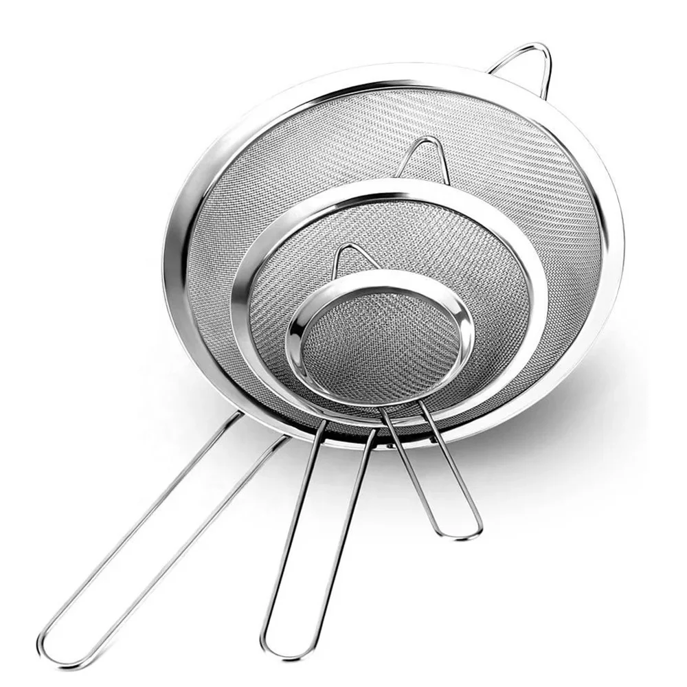 

Stainless Steel Mesh Tea Strainer Filter Infuser with Long Handle, Customized color