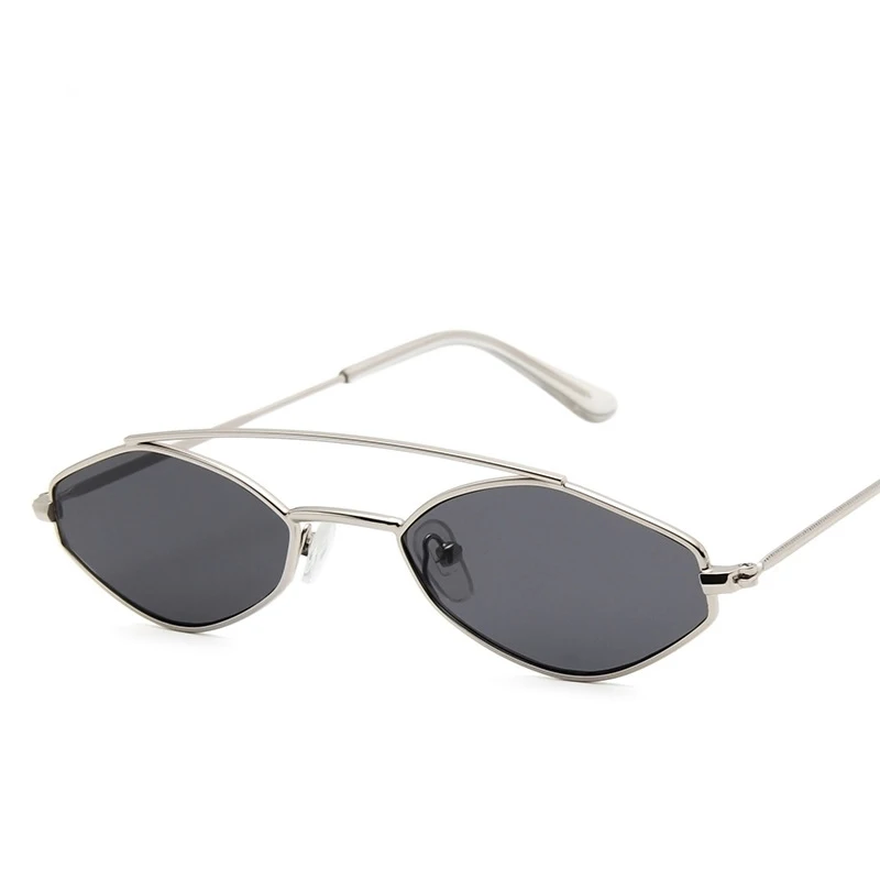 

2021 New Transparent Cat-Eye Small Frame Sunglasses One Piece Man Women Sunglasses