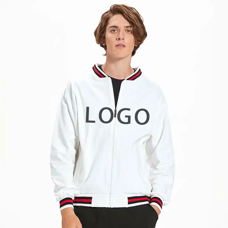 

Oem Autumn Zipper-up Colored Edges Hooded Long Sleeves Casual Men's Jacket Velvet Lining Oversize Winter Jackets, Customized color