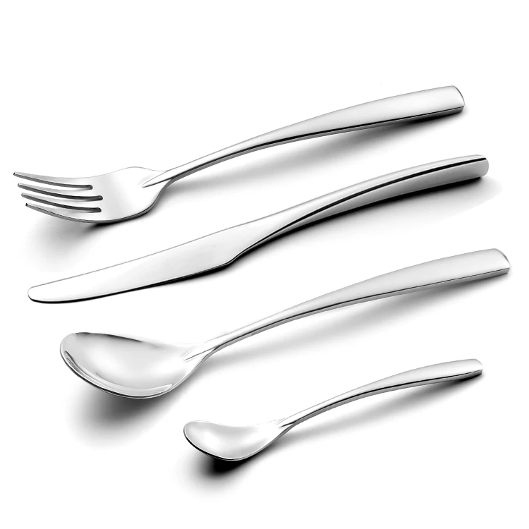 Factory Custom 304 Fork Spoon Knife Set Wholesale Stainless Steel Gold Cutlery Set Restaurant Wedding Cutlery