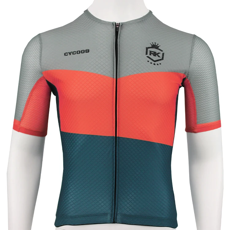 Custom OEM/ODM Quick Dry Stitching Color Cycling Clothing Men's Pro Anti-uv Ropa Ciclismo Cycling Jersey