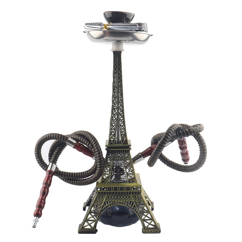 

Hot Selling Wholesale Price Eiffel Tower Design Glass Hookah, Picture