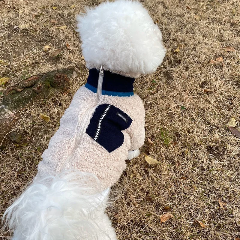 

wholesale sport pocket pet clothes new design zipper dog jacket warm fleece dog clothes, As a picture