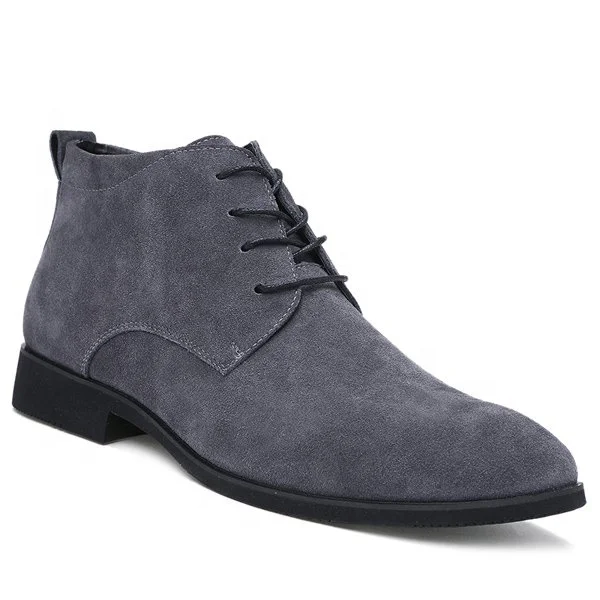 

Fashionable Suede and Tie Up Design Men's Casual Shoes