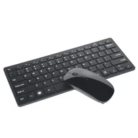 

2.4G Wireless Keyboard and Mouse Combo Stylish Compact Full-Size Keyboard Stream-line Optical Mouse for PC, Desktop,Computer