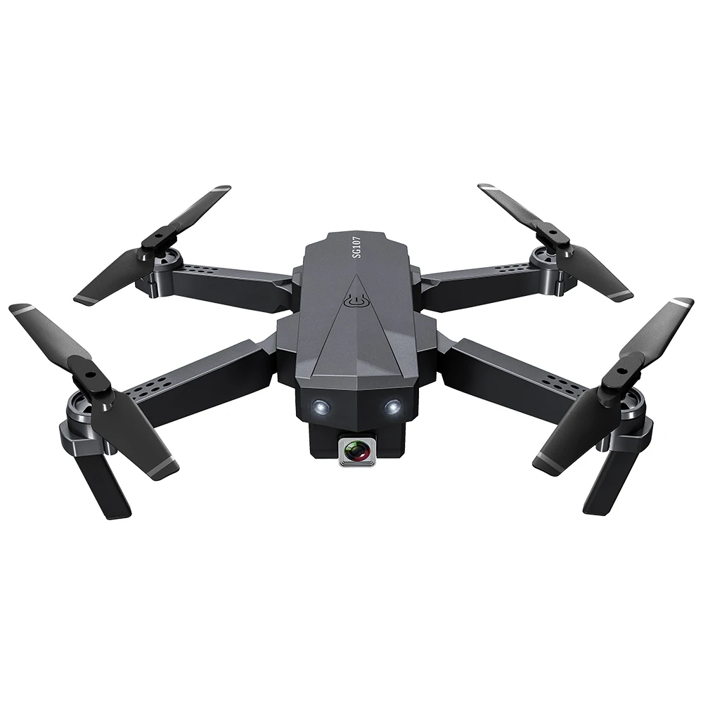 

ZLRC SG107 Drone Folding Drone 4K Flow HD Aerial Optical Flow Remote Control Plane RC Quadcopter RTF, Black
