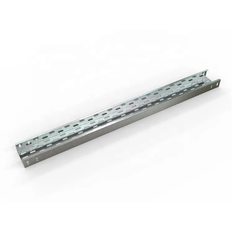 
metal cable tray and Galvanized steel Perforated cable tray 3000x100x50x1.2mm 