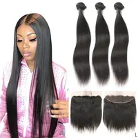 

hot sale bundles with lace frontals hair bundles with closure hair bundle