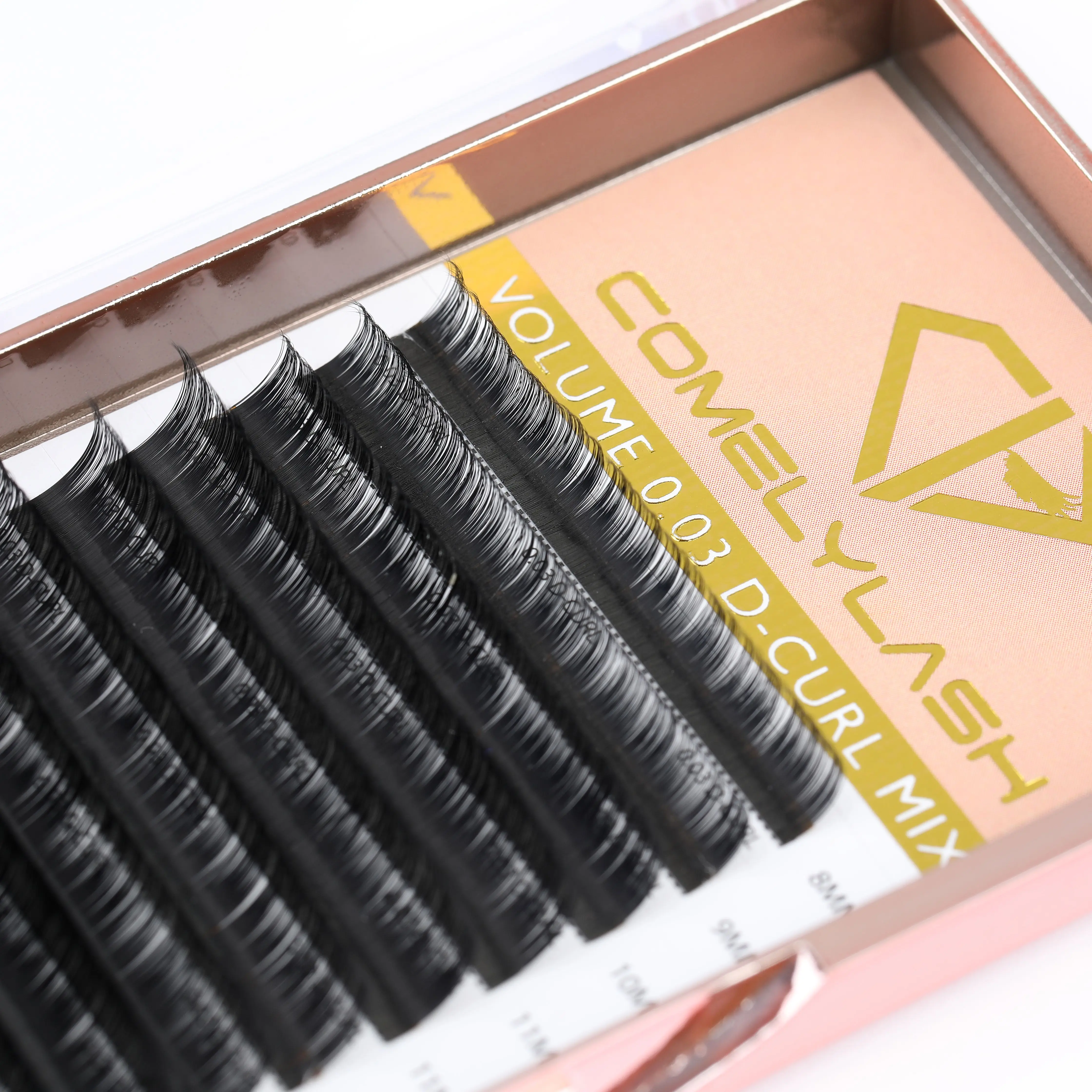 

COMELYLASH Private Label fast fan lash extensions easy fan eyelashes fast-fanning, Natural black