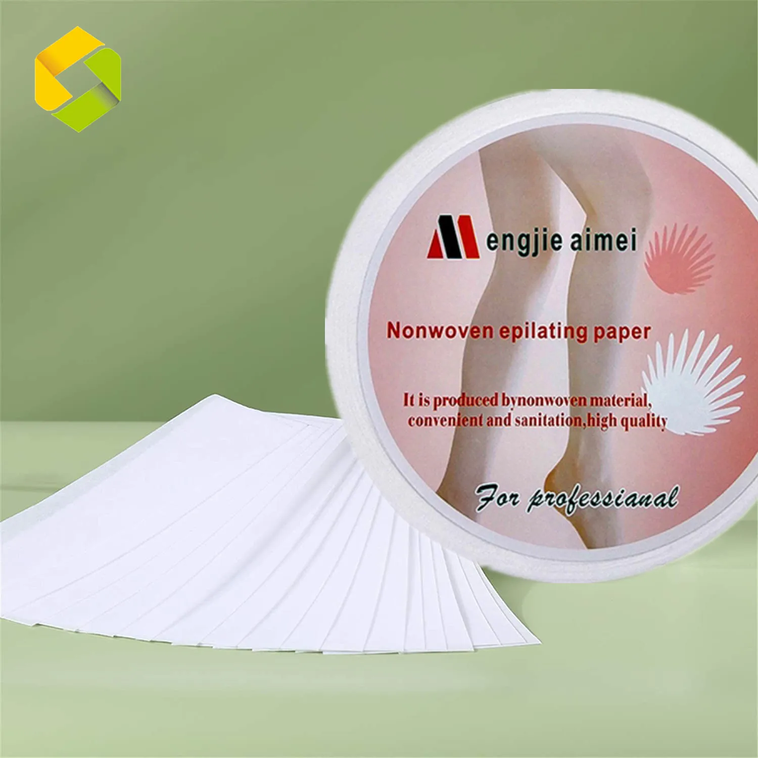

100 Yards Hair Removal Disposable Non Woven Spunlace Waxing Paper Strips/Wax Strip Roll, White